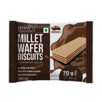 Load image into Gallery viewer, Millet Wafer Biscuits Chocolate (70gm X 6 Packs)