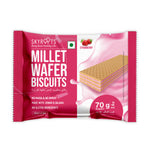 Load image into Gallery viewer, Millet Wafer Biscuits Strawberry (70gmX 6 Packs)