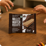 Load image into Gallery viewer, Millet Wafer Biscuits Chocolate