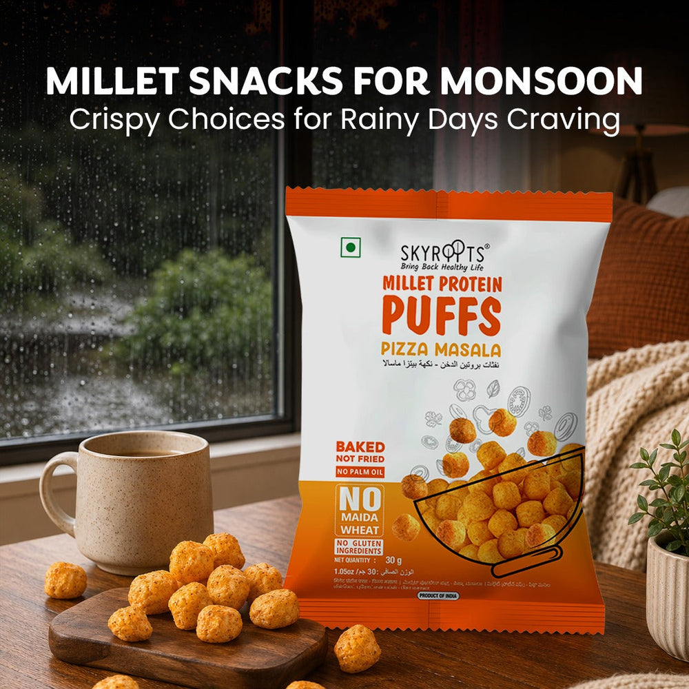 Millet Snacks for Monsoon | Crispy Choices for Rainy Days Cravings