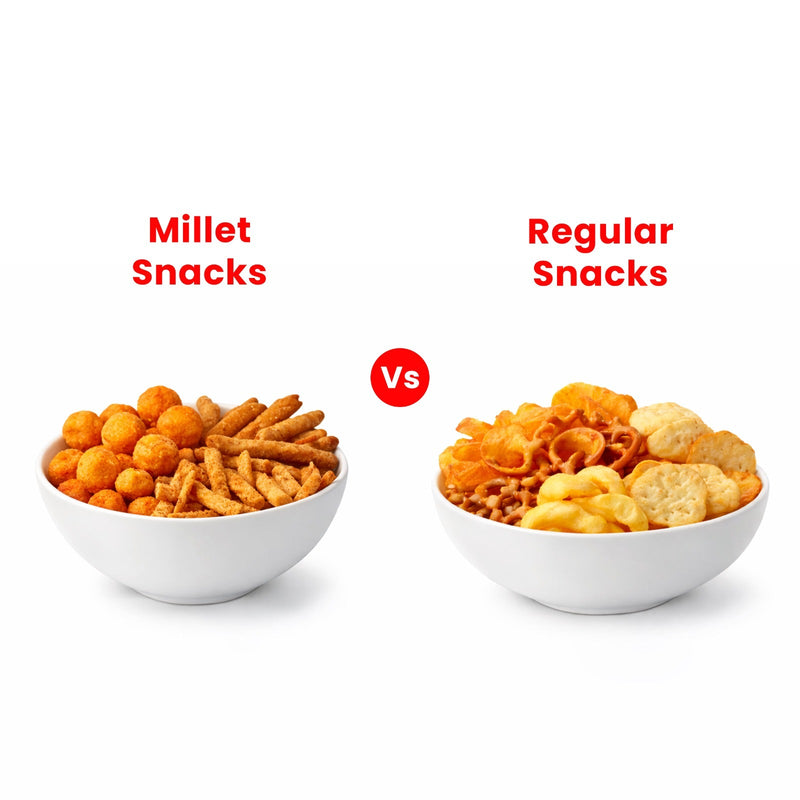 Millet Vs regular snacks - Why making the switch is a better choice