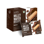 Load image into Gallery viewer, Millet Wafer Biscuits Chocolate (70gm X 6 Packs)