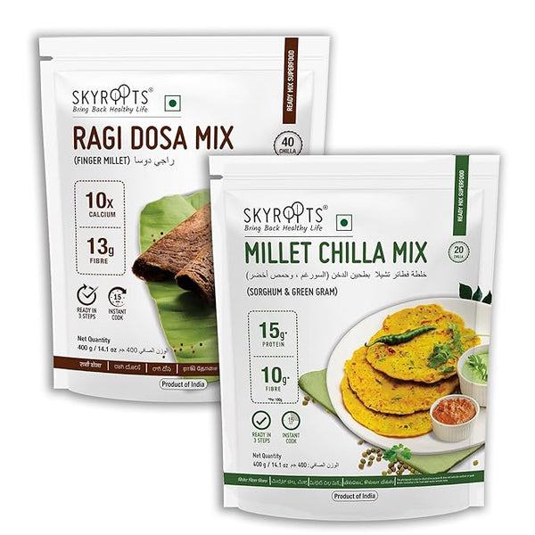 Ragi Dosa & Millet Chilla Mix 400 g (Pack of 2)