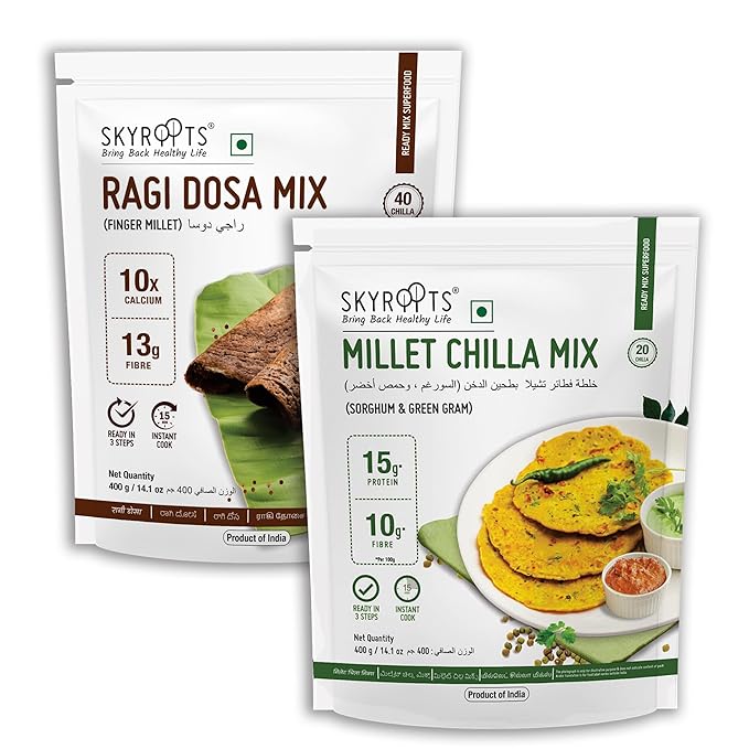 Ragi Dosa & Millet Chilla Mix 400 g (Pack of 2)