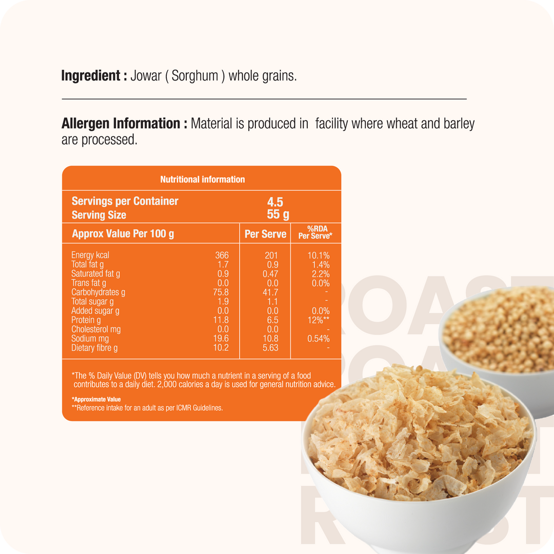 Jowar Flakes (Sorghum Millet Flakes)