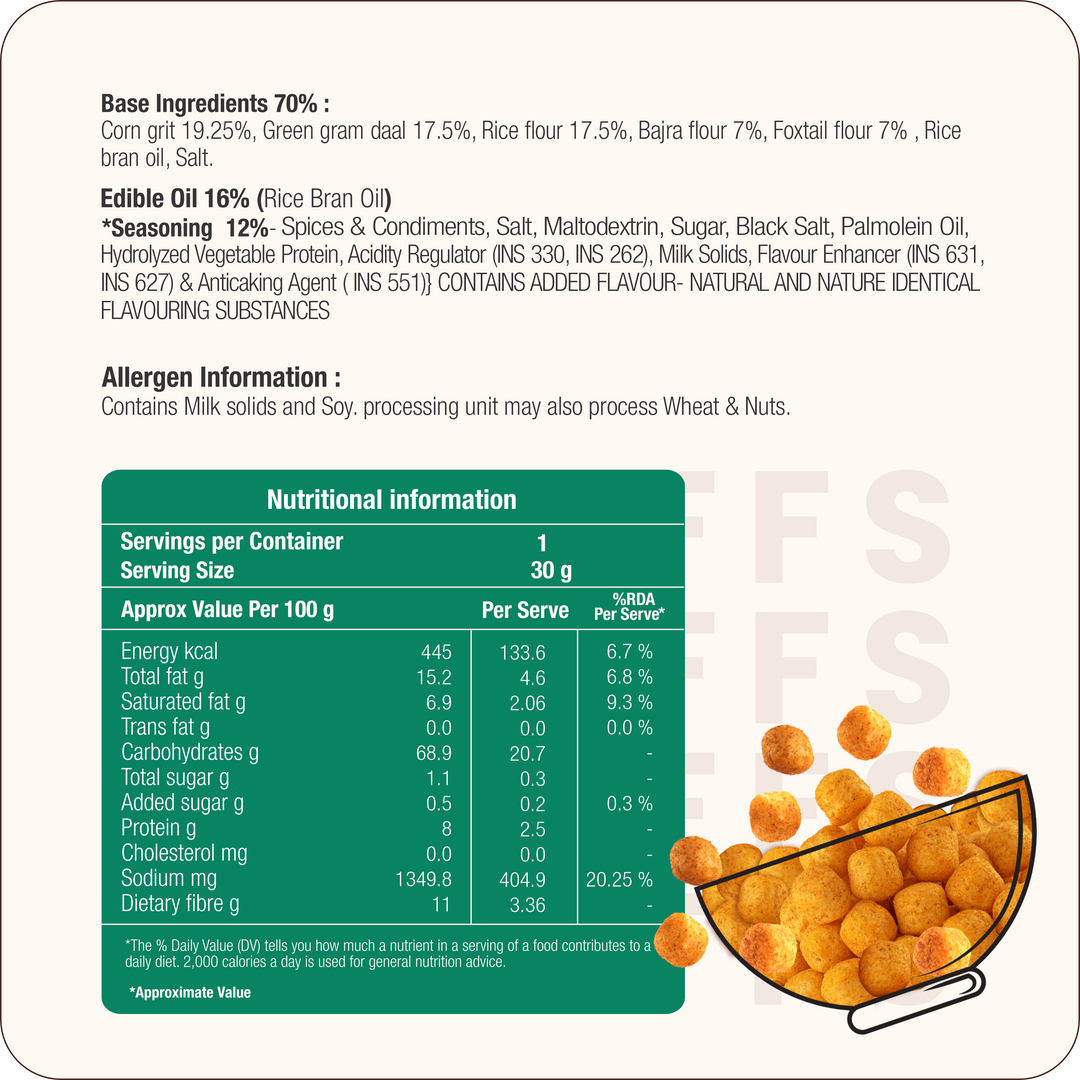 Millet Protein Puffs Lime & Mint
