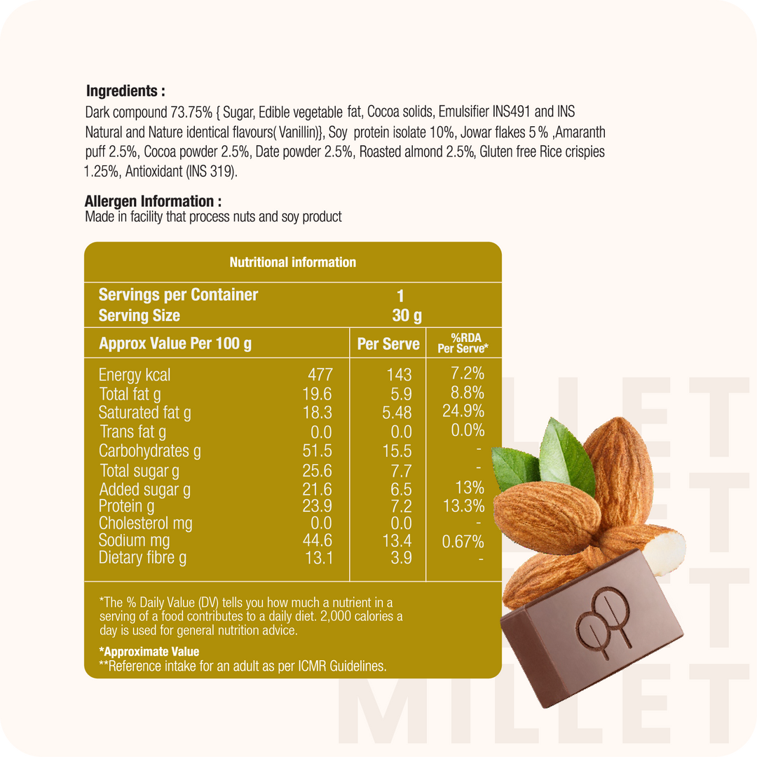 Millet Bar Almond