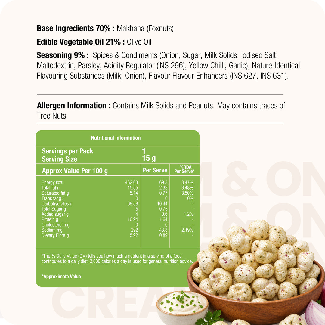 Makhana Sour Cream & Onion
