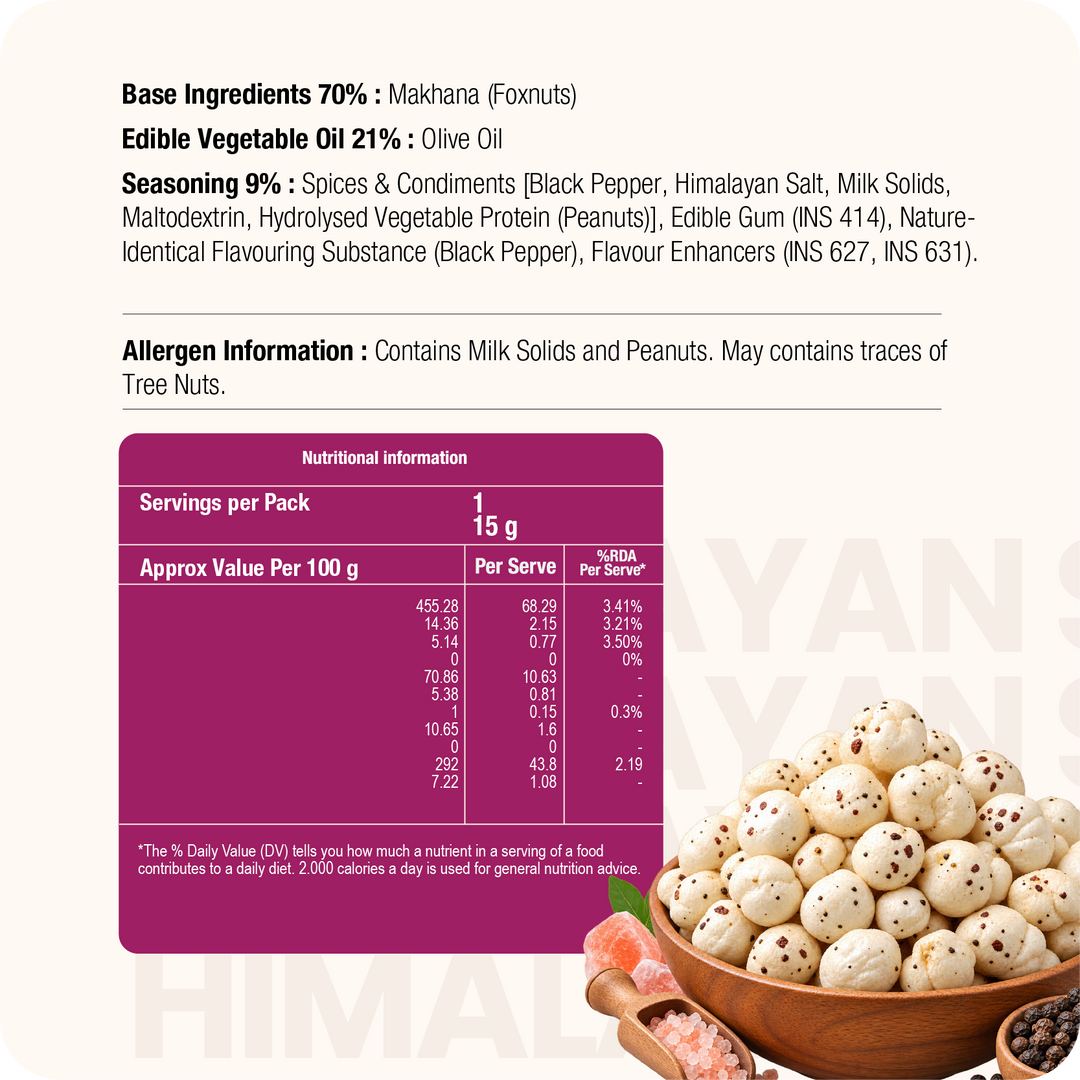 Makhana Himalayan Salt & Paper