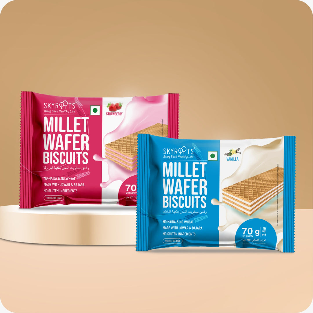 Millet Wafer Biscuits Duo | SkyRoots