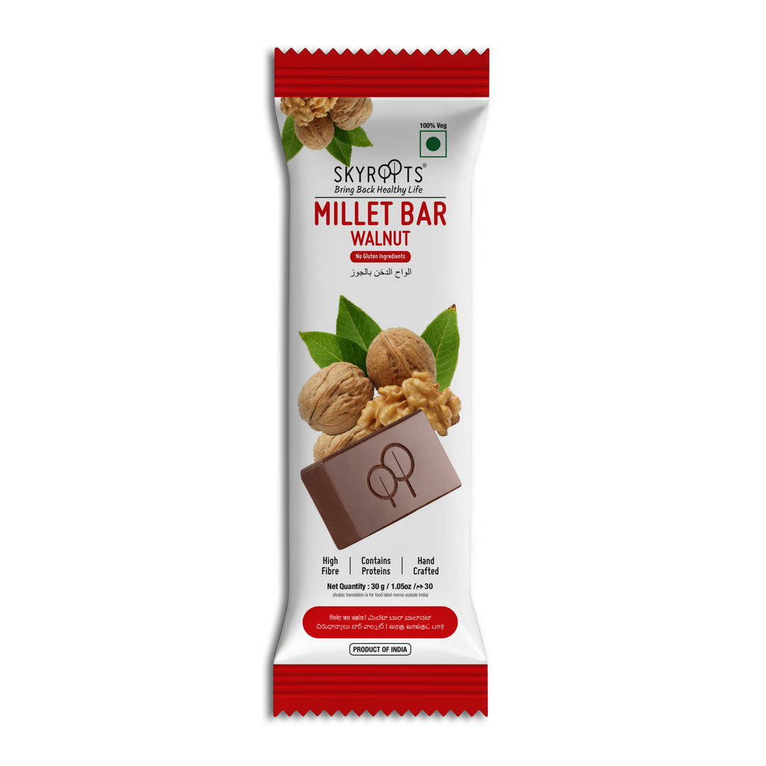Walnut Millet Bar Box (30gm x 8 bars)