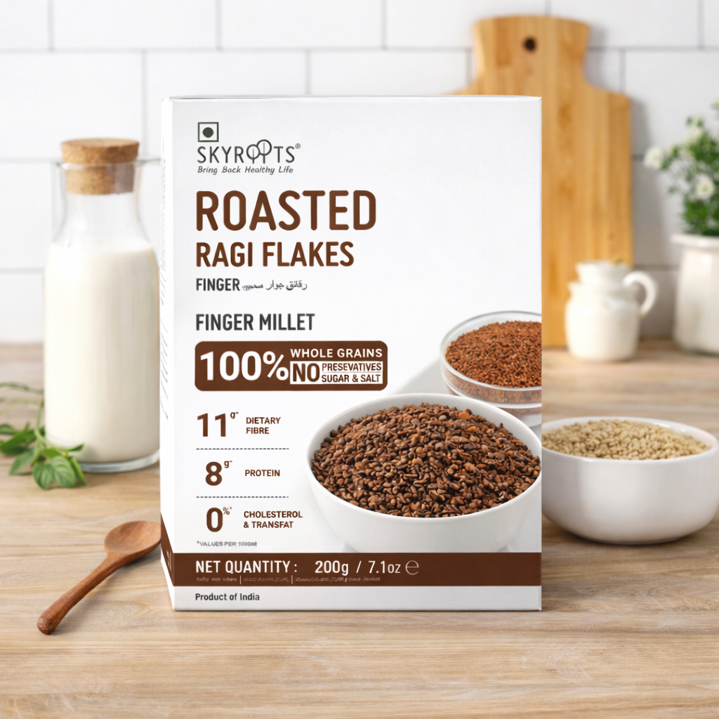 Roasted Ragi Flakes(200Gm)