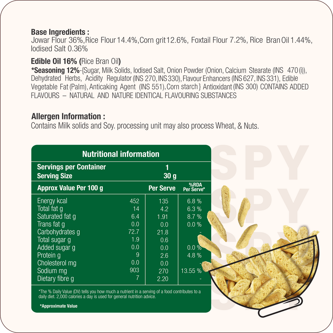 Millet Crispy Sour cream & Onion