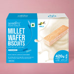 Load image into Gallery viewer, Millet Wafer Biscuits Vanilla (70gm X 6 Packs)