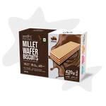 Load image into Gallery viewer, Millet Wafer Biscuits Chocolate (70gm X 6 Packs)