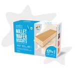 Load image into Gallery viewer, Millet Wafer Biscuits Vanilla (70gm X 6 Packs)