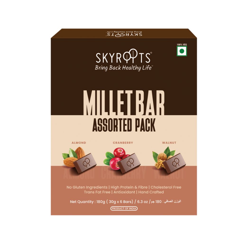 Assorted Millet Bars (6 packs of 30 gm)