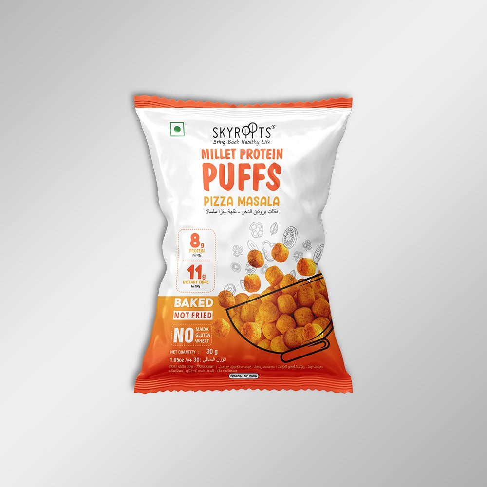 Millet Protein Puffs Pizza Masala