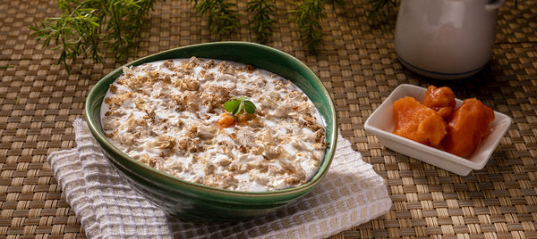 Bajara flakes with milk & Jaggery