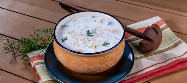 Jowar (sorghum) flakes with milk or buttermilk