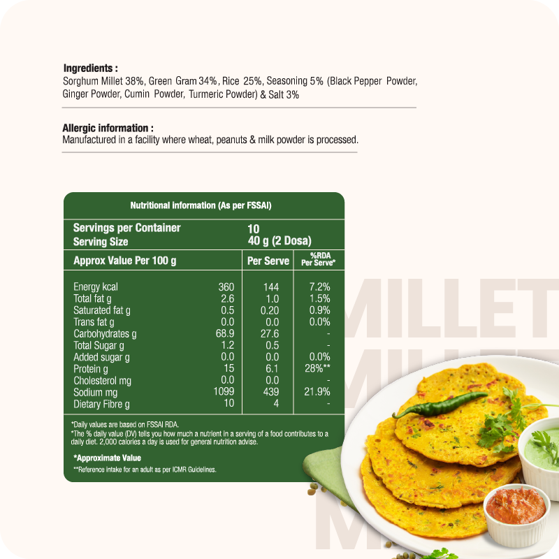 Millet Chilla Mix