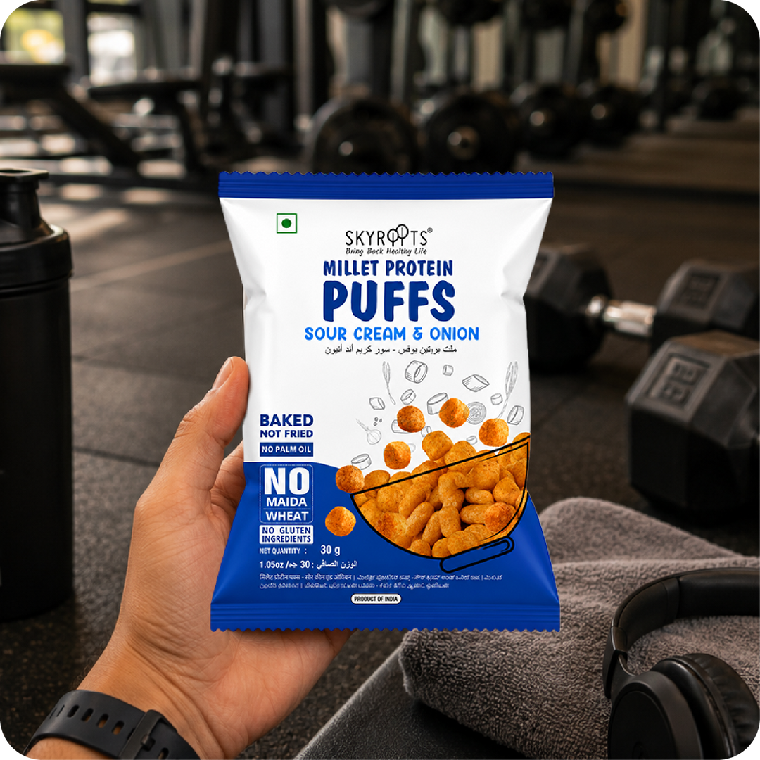 Millet Protein Puffs Sour Cream & Onion