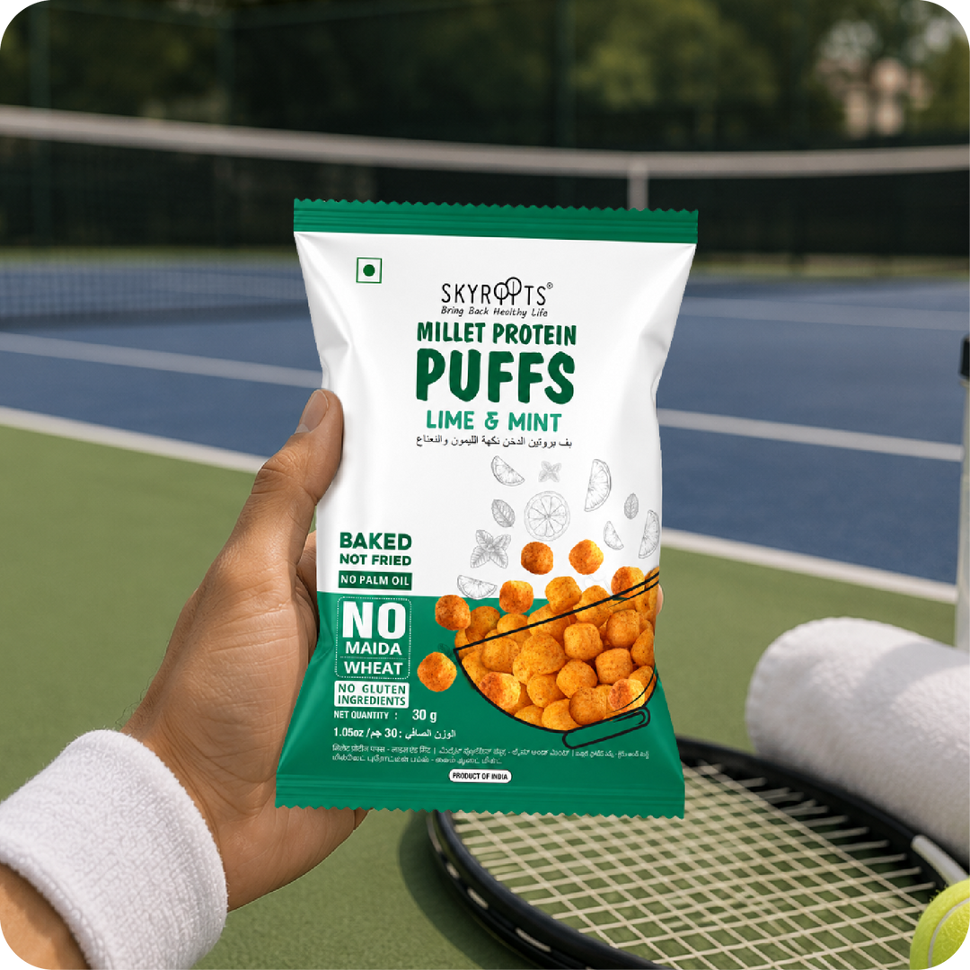 Millet Protein Puffs Lime & Mint
