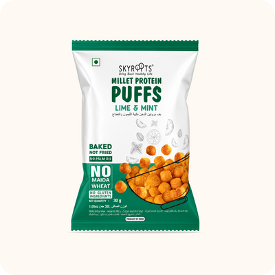 Millet Protein Puffs Lime and Mint