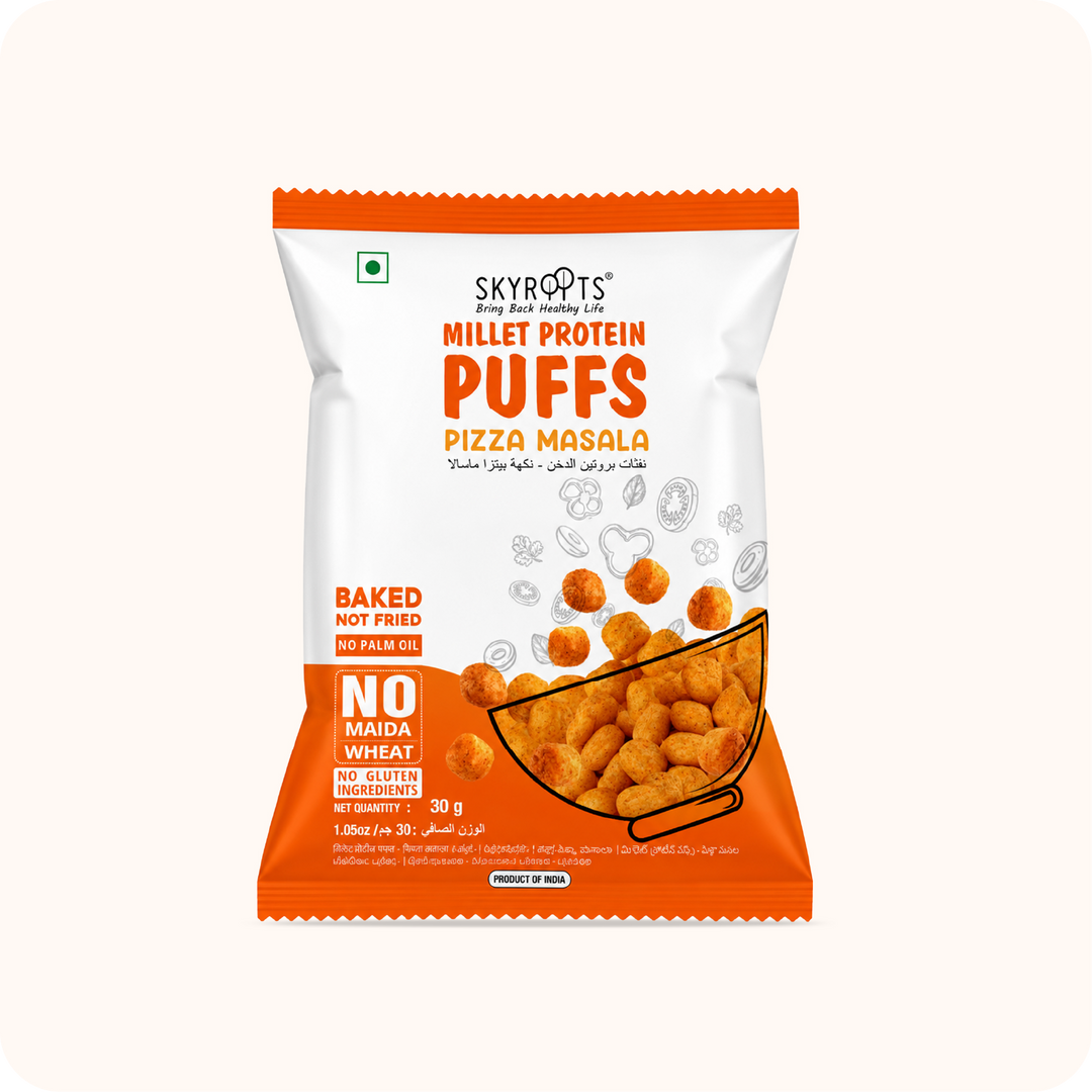 Millet Protein Puffs Pizza Masala
