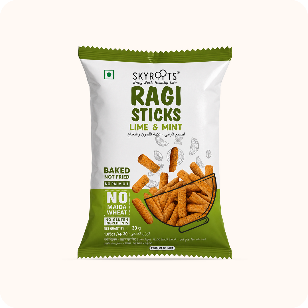 Millet Ragi Sticks Lime & Mint