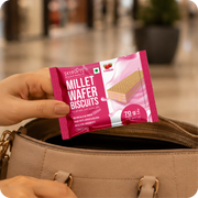 Millet Wafer Biscuits Strawberry (70gmX 6 Packs)