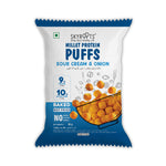 Load image into Gallery viewer, Millet Protein Puffs Sour Cream &amp; Onion (30 gm x 10 Packs)