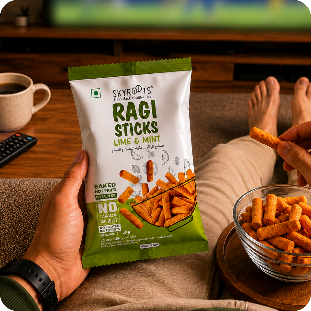 Millet Ragi Sticks Lime & Mint
