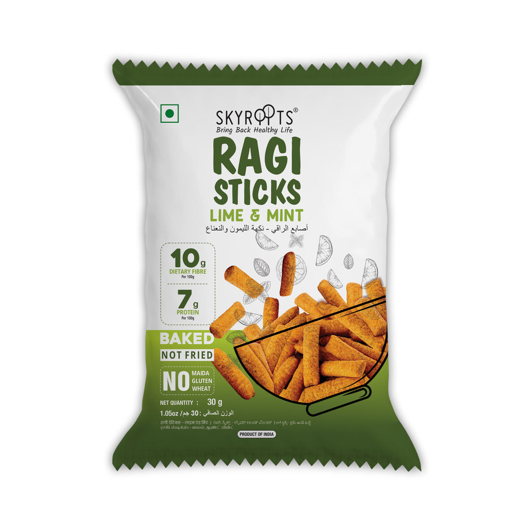 Millet Ragi Sticks Lime & Mint