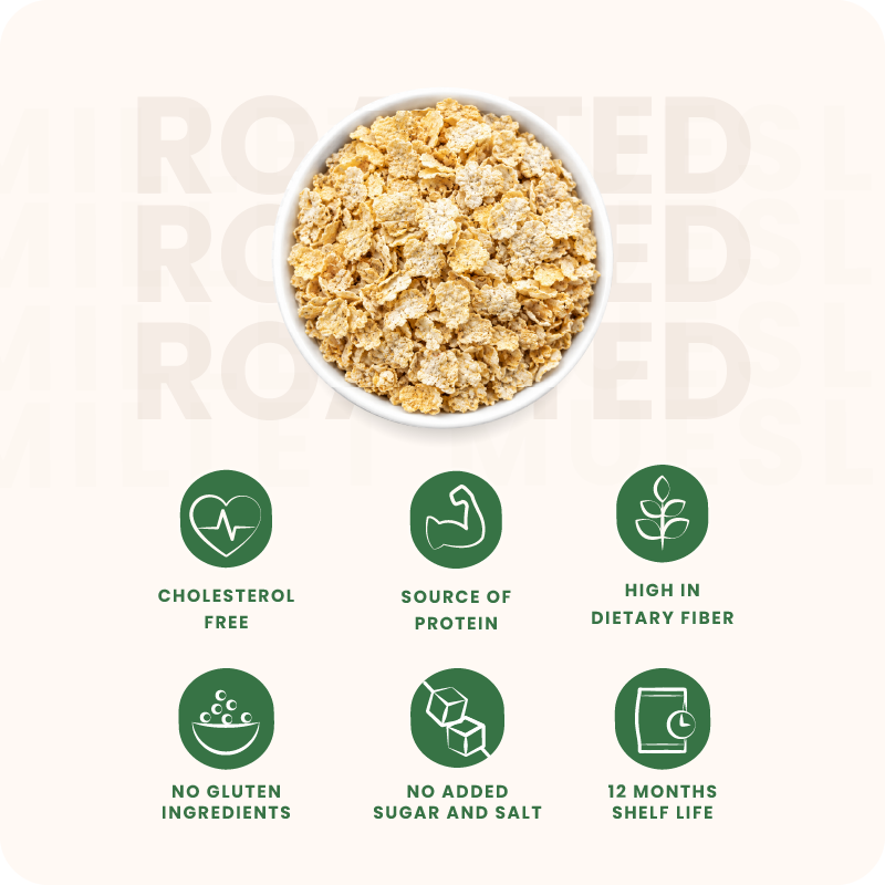 Roasted Bajara Flakes (Pearl Millet Flakes)