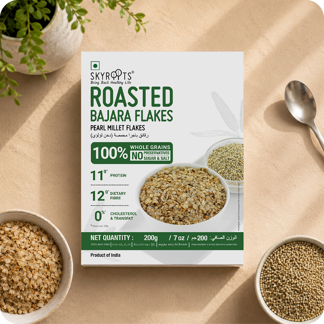Roasted Bajara Flakes (Pearl Millet Flakes)