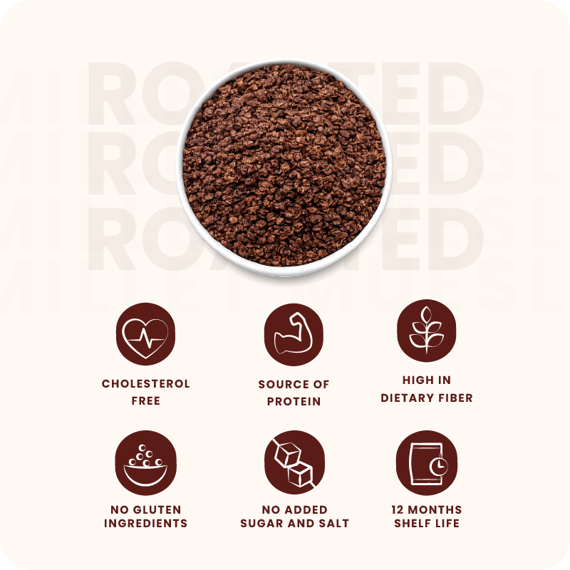 Roasted Ragi Flakes (Finger Millet Flakes)