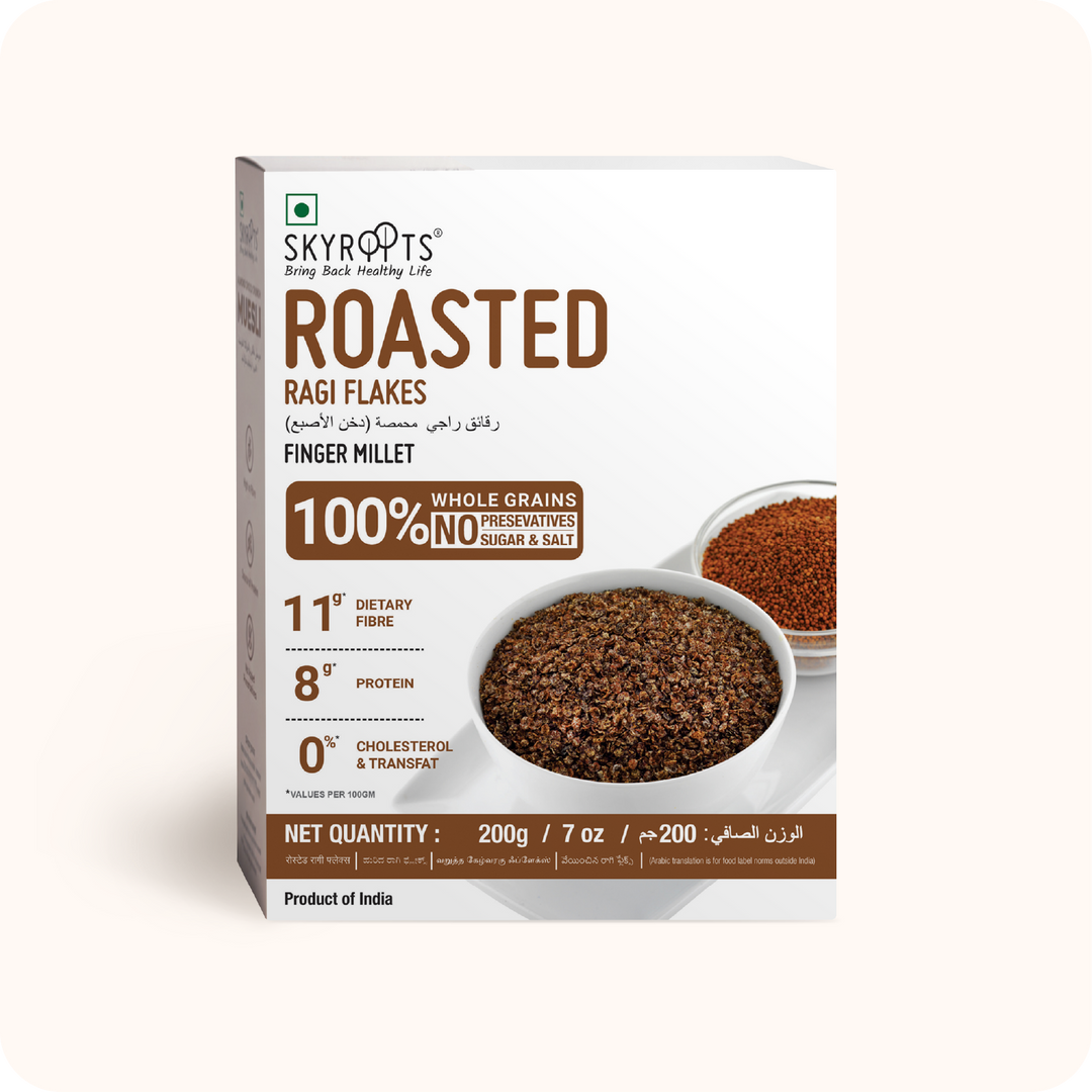 Roasted Ragi Flakes (Finger Millet Flakes)