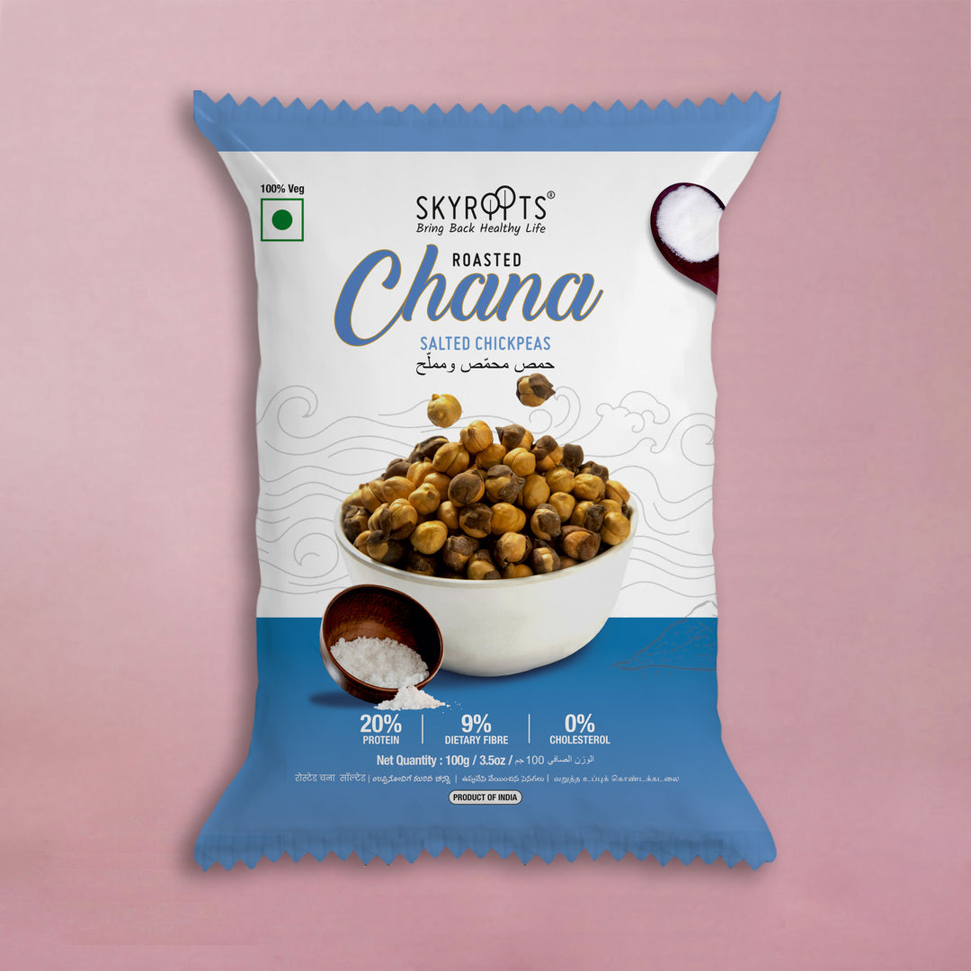 Roasted Chana Salted Chickpeas (Pack of 5)