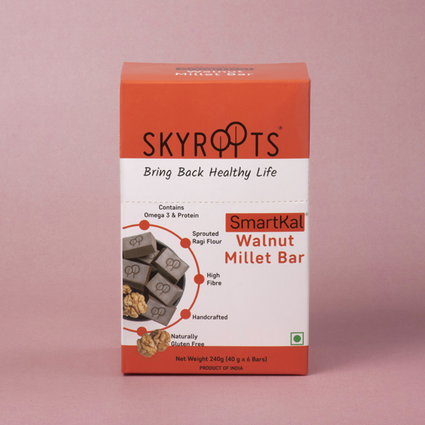 SkyRoots Walnut Millet Bar Box