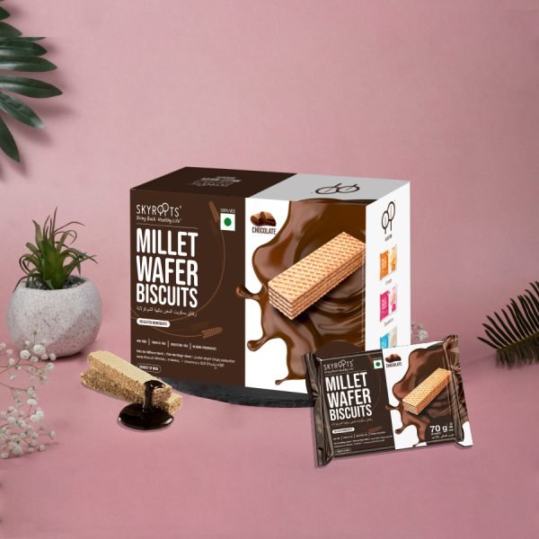 Millet Wafer Biscuits Chocolate