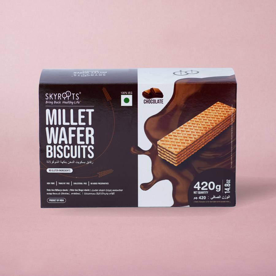 Millet wafer Biscuits Chocolate