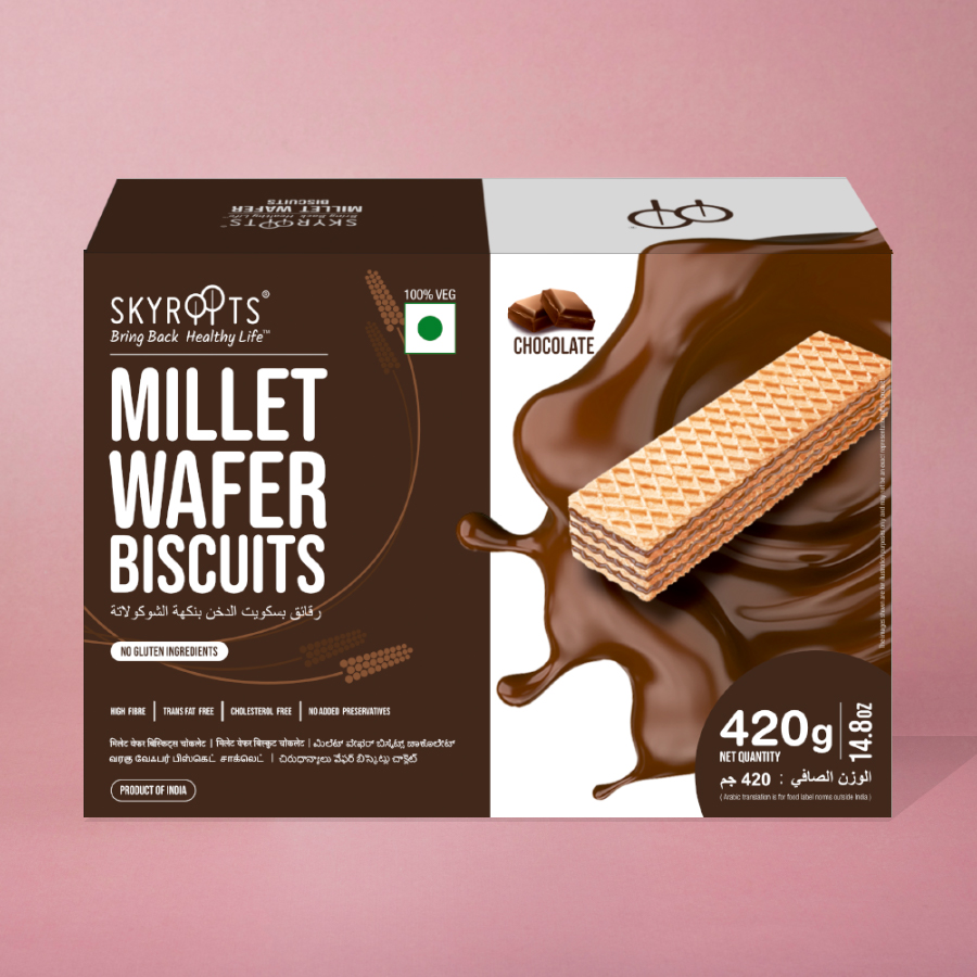 Millet Wafer Biscuit Chocolate