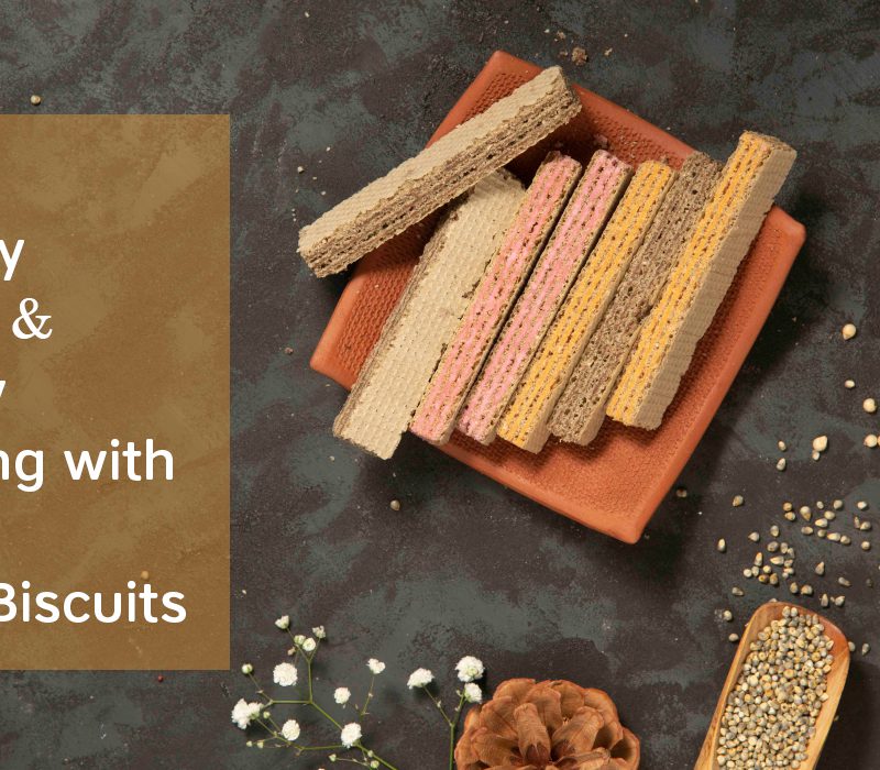 Millet wafer Biscuits: A healthier alternative to wheat-based snacks.